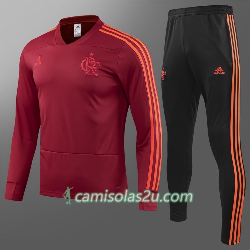 Flamengo Sweat de Treino Conjunto Vermelho 2018/19 Flamengo Sweat de Treino Conjunto Vermelho 2018/19